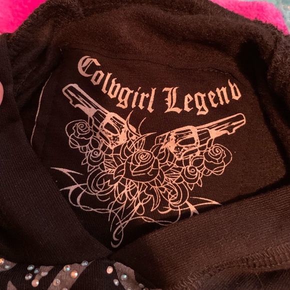 Black Rhinestone Hoodie - Picture 3 of 5